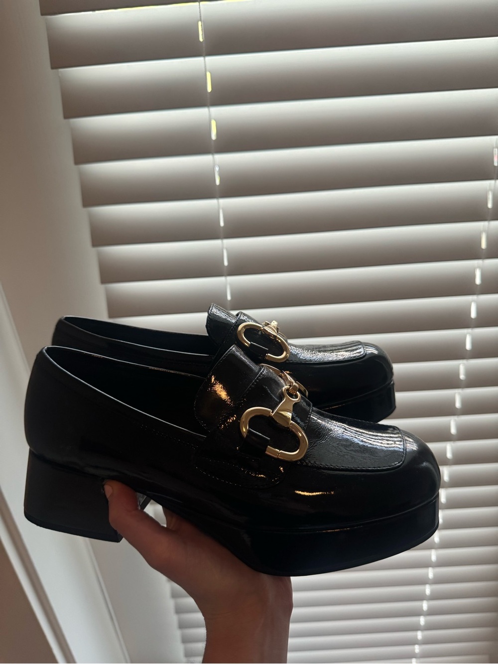Jeffrey Campbell Black Patent Loafers